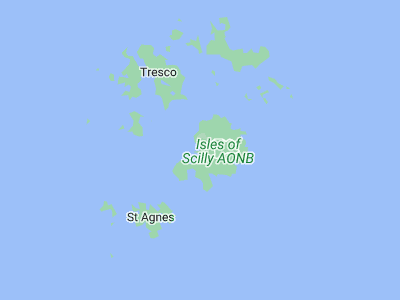 St Marys, Cornwall map